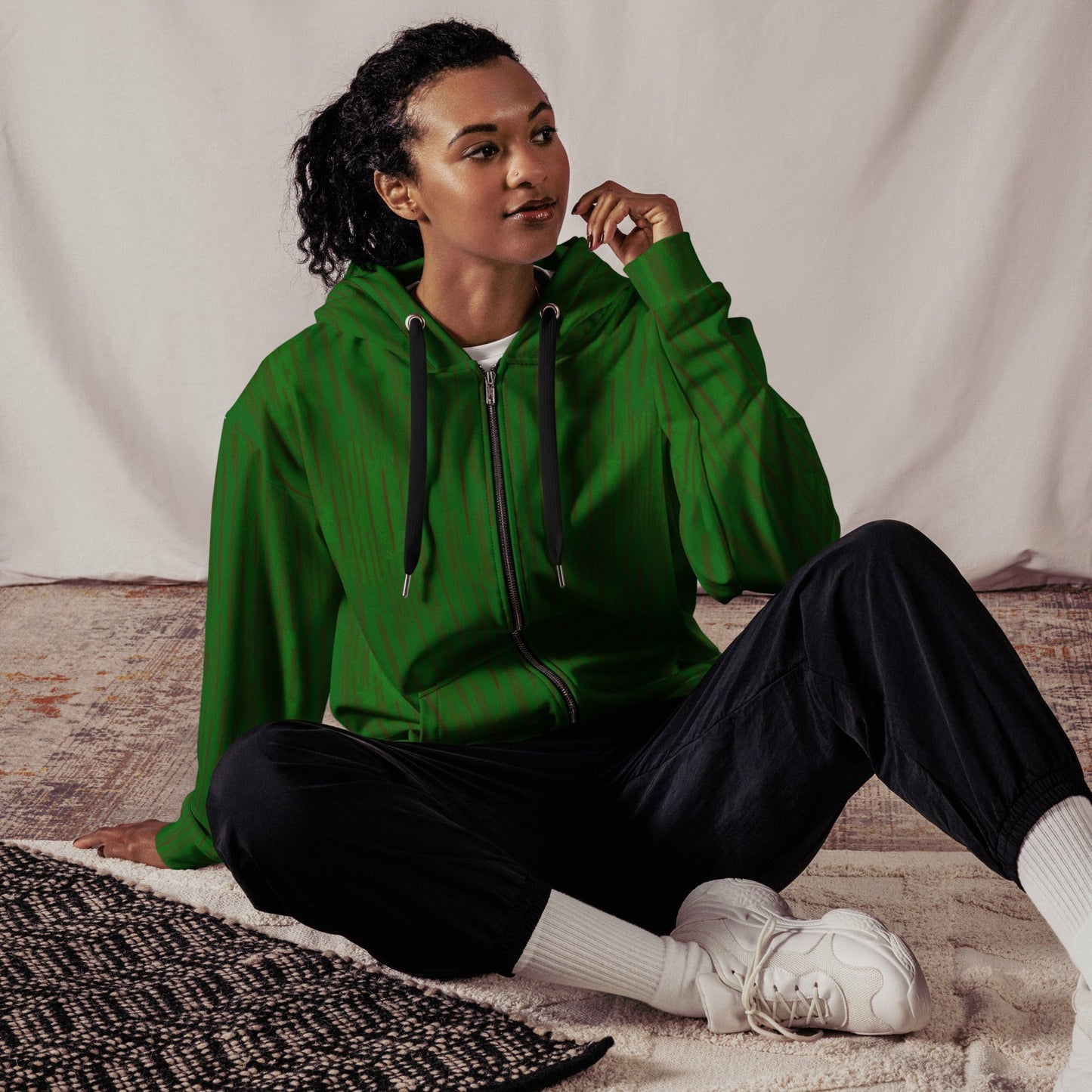 Regenwolke Tropical CAMO Unisex zip hoodie - Zip Hoodies