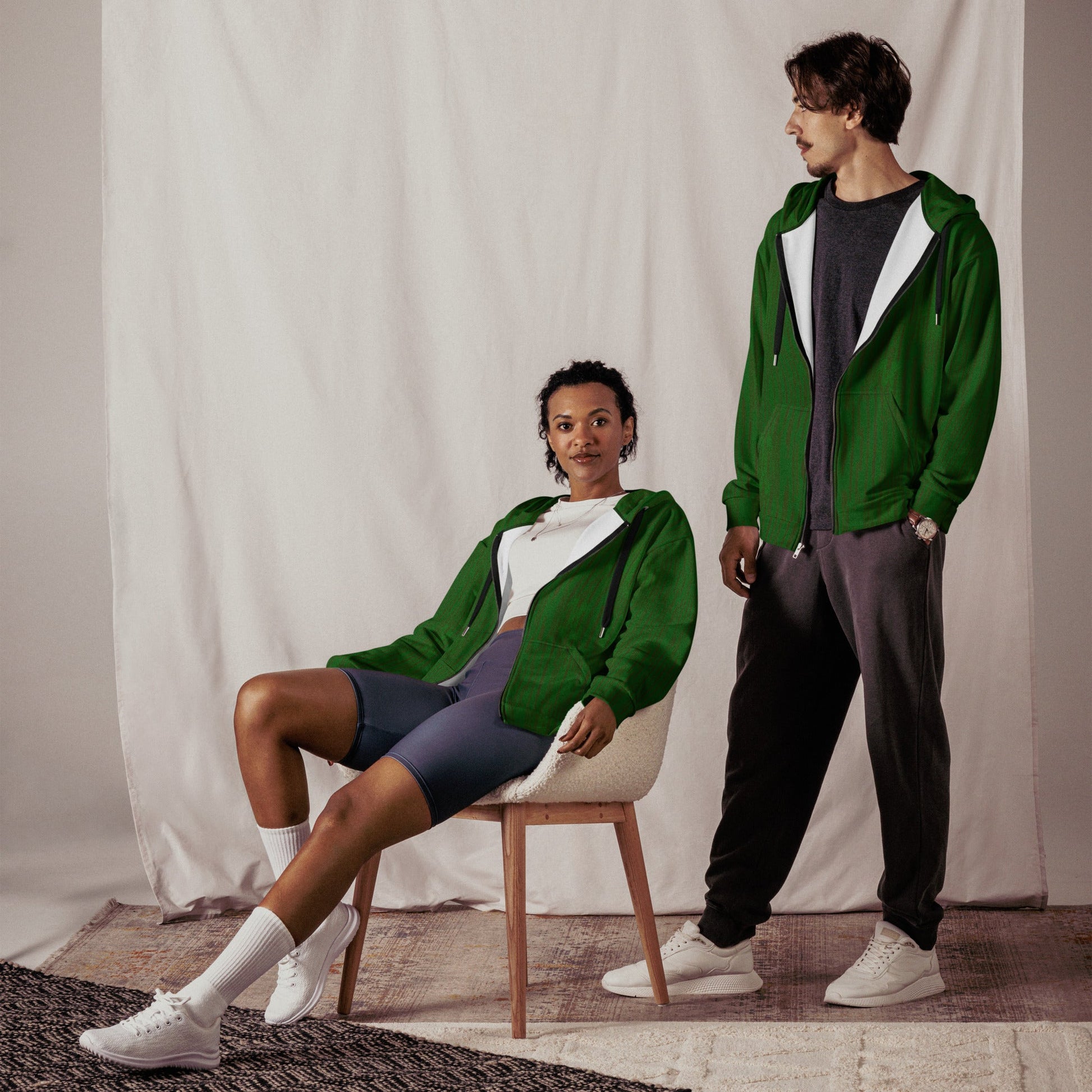 Regenwolke Tropical CAMO Unisex zip hoodie - Zip Hoodies