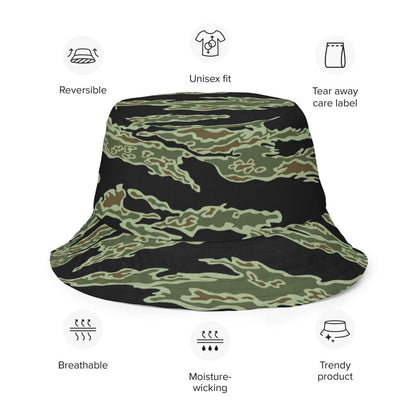 Republic of Vietnam Marine Corps Tiger Stripe CAMO Reversible bucket hat