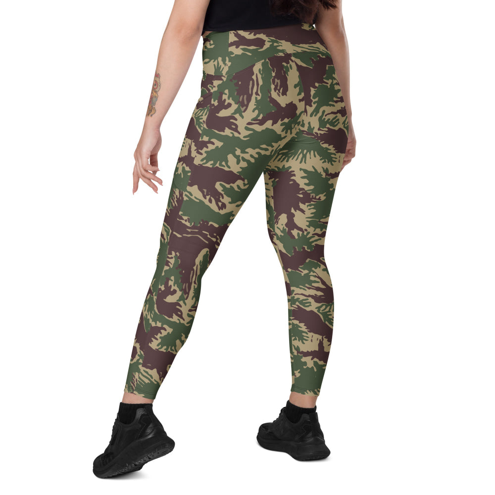 South Vietnamese Starburst CAMO Leggings with pockets - Womens With Pockets