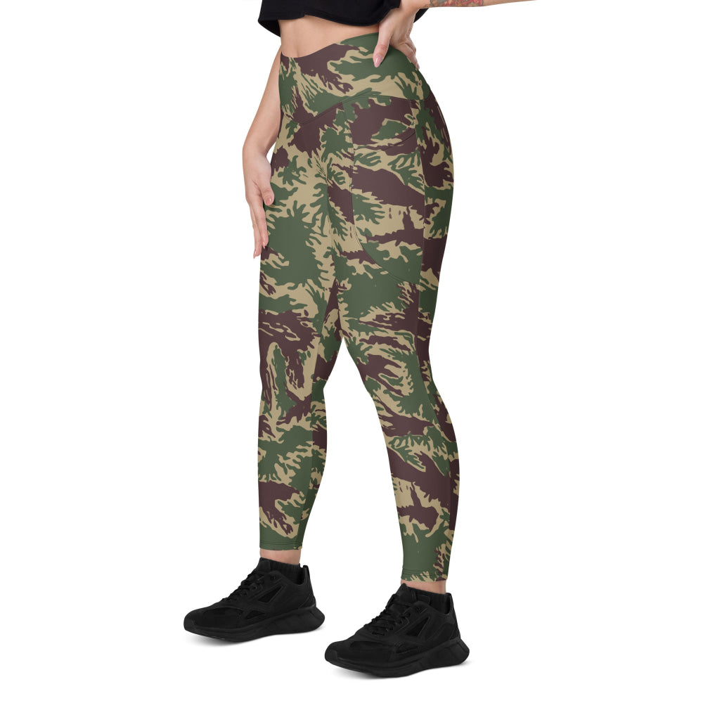 South Vietnamese Starburst CAMO Leggings with pockets - Womens With Pockets