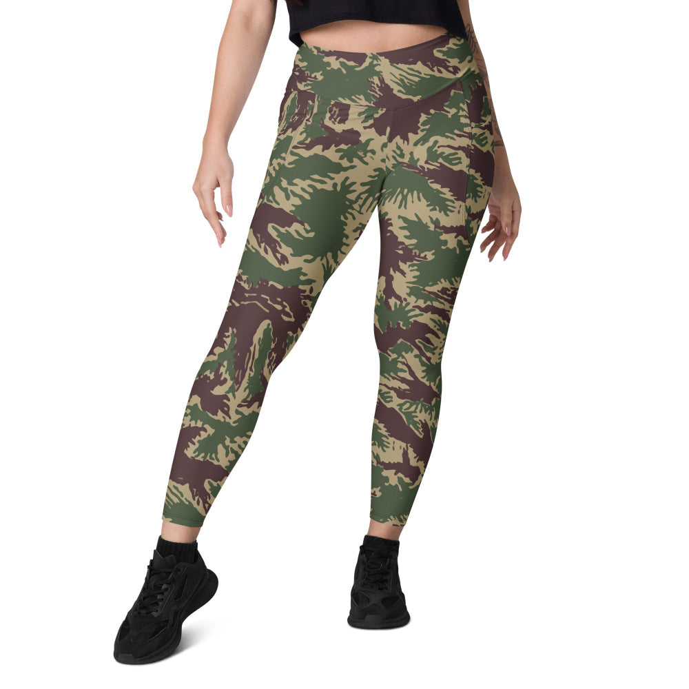 South Vietnamese Starburst CAMO Leggings with pockets - Womens With Pockets