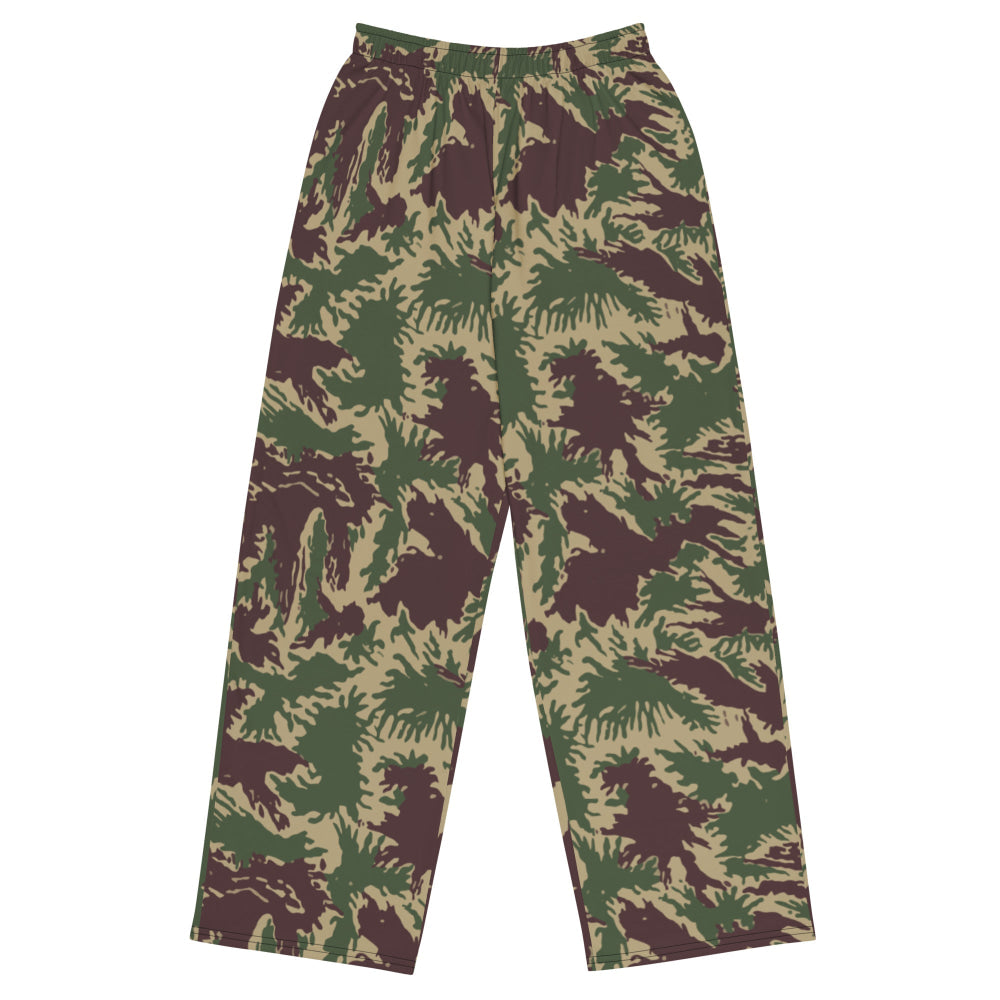 South Vietnamese Starburst CAMO unisex wide-leg pants - 2XS - Unisex Wide-Leg Pants