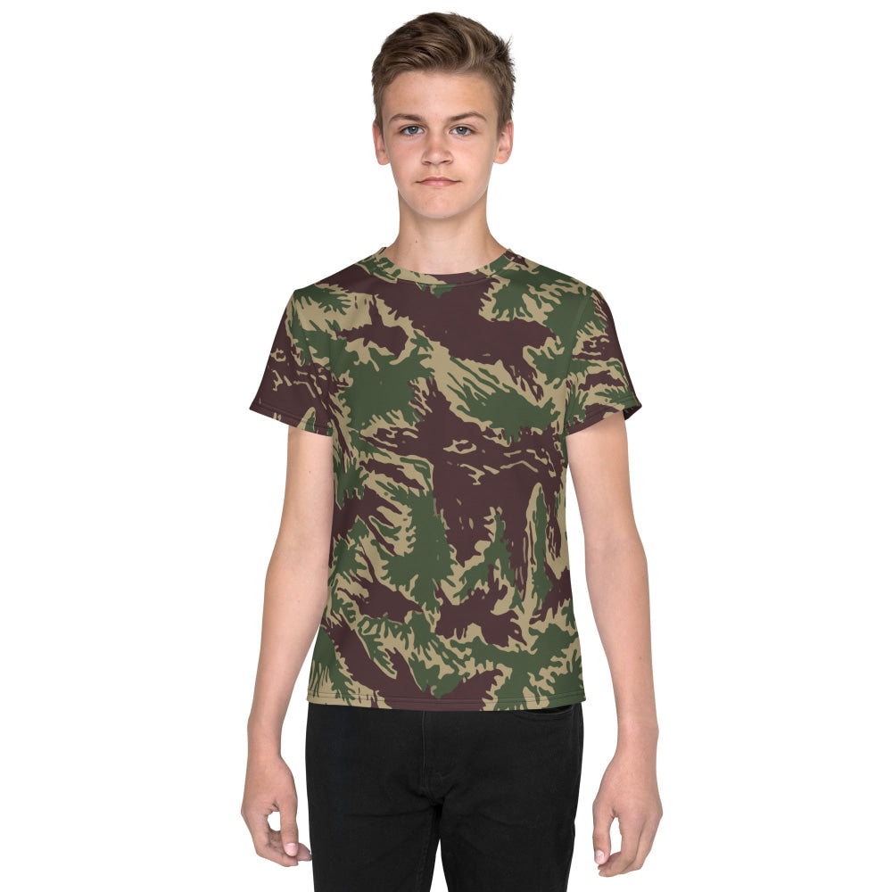 South Vietnamese Starburst CAMO Youth crew neck t-shirt - 8 - Crew Neck T-shirt