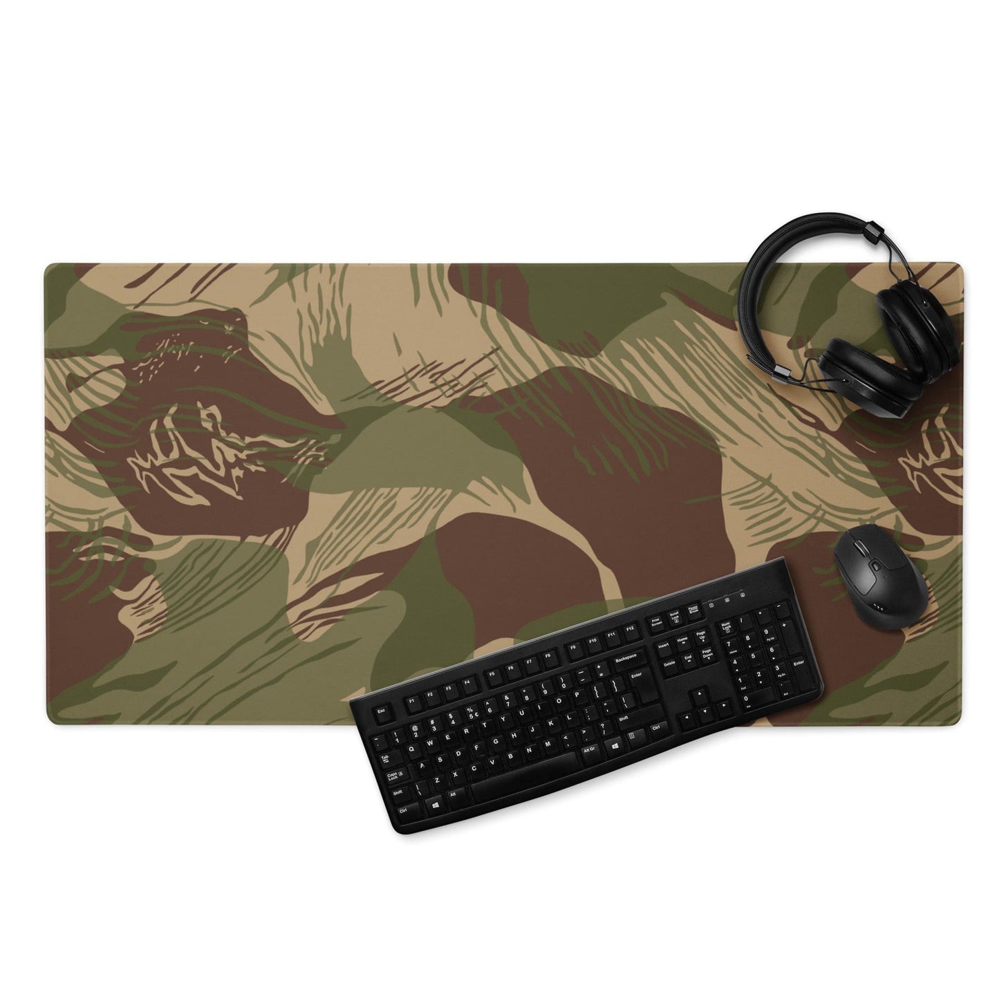 Rhodesian Brushstroke 1st Pattern CAMO Gaming mouse pad - 36″×18″ - Mouse Pad