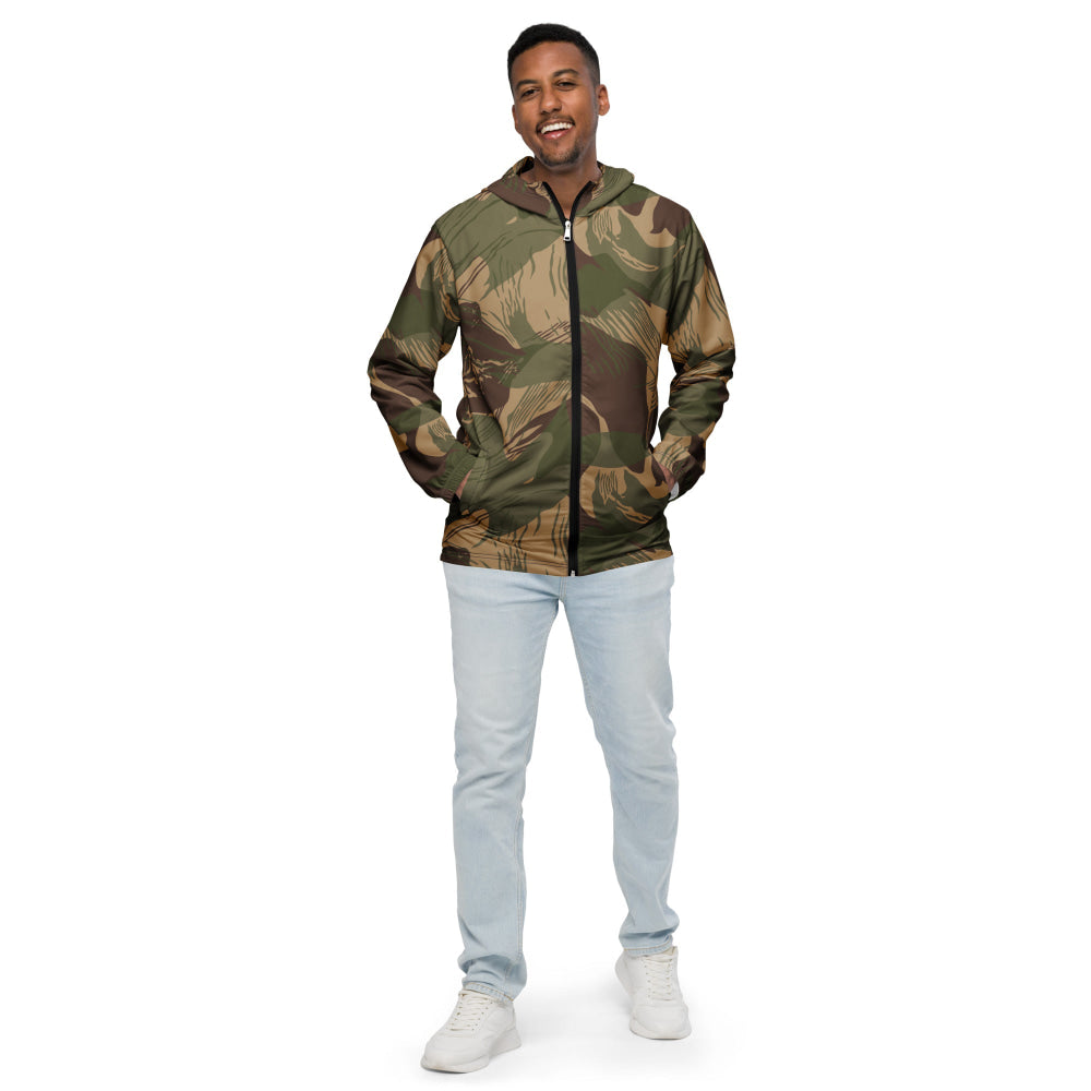 Rhodesian Brushstroke 1st Pattern CAMO Men’s windbreaker - Mens Windbreaker