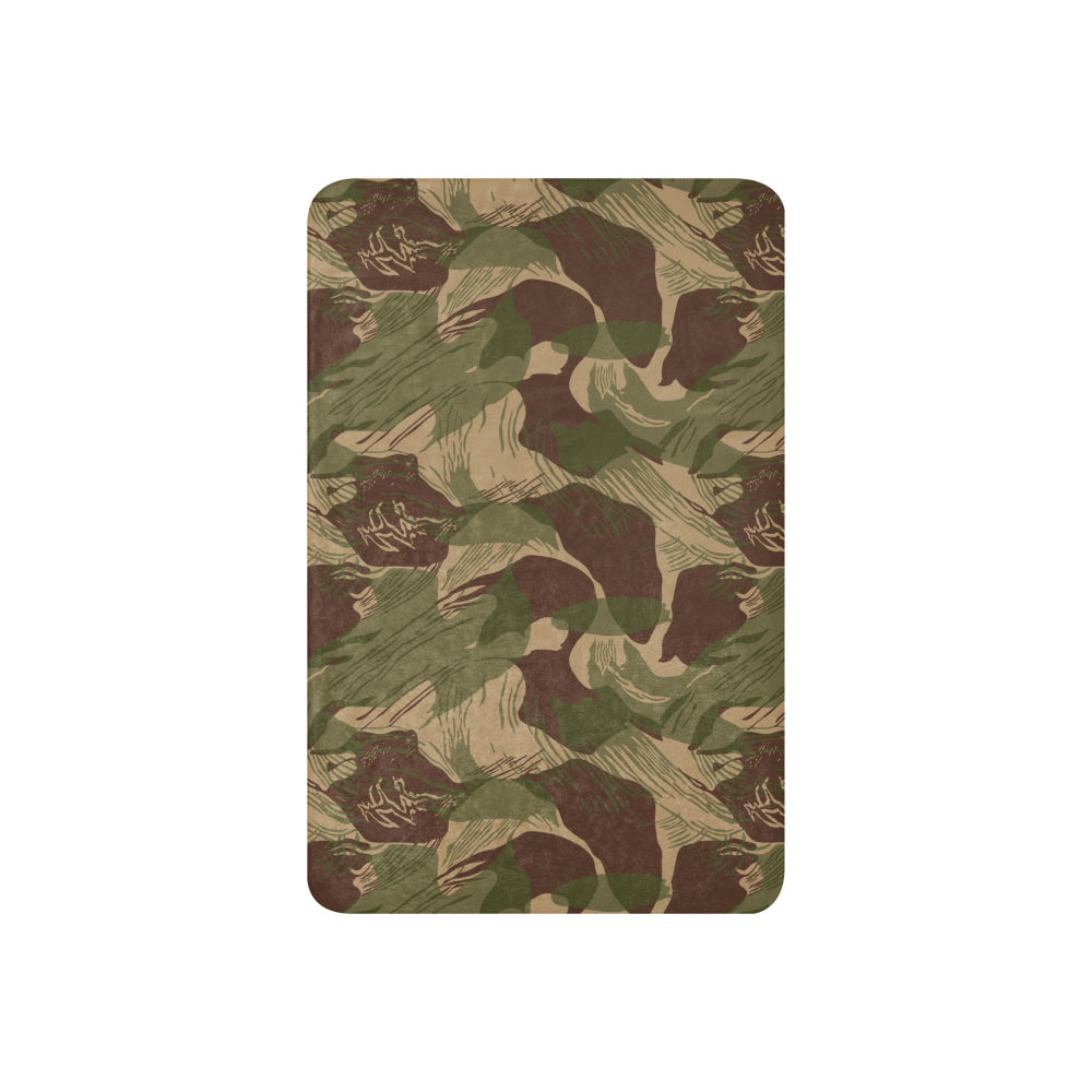 Rhodesian Brushstroke 1st Pattern CAMO Sherpa blanket - Blanket