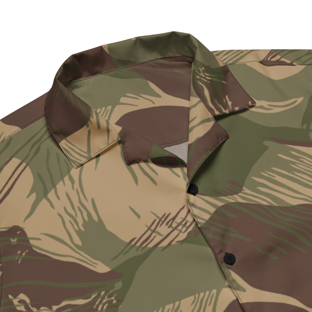 Rhodesian Brushstroke 1st Pattern CAMO Unisex button shirt - Button Shirt