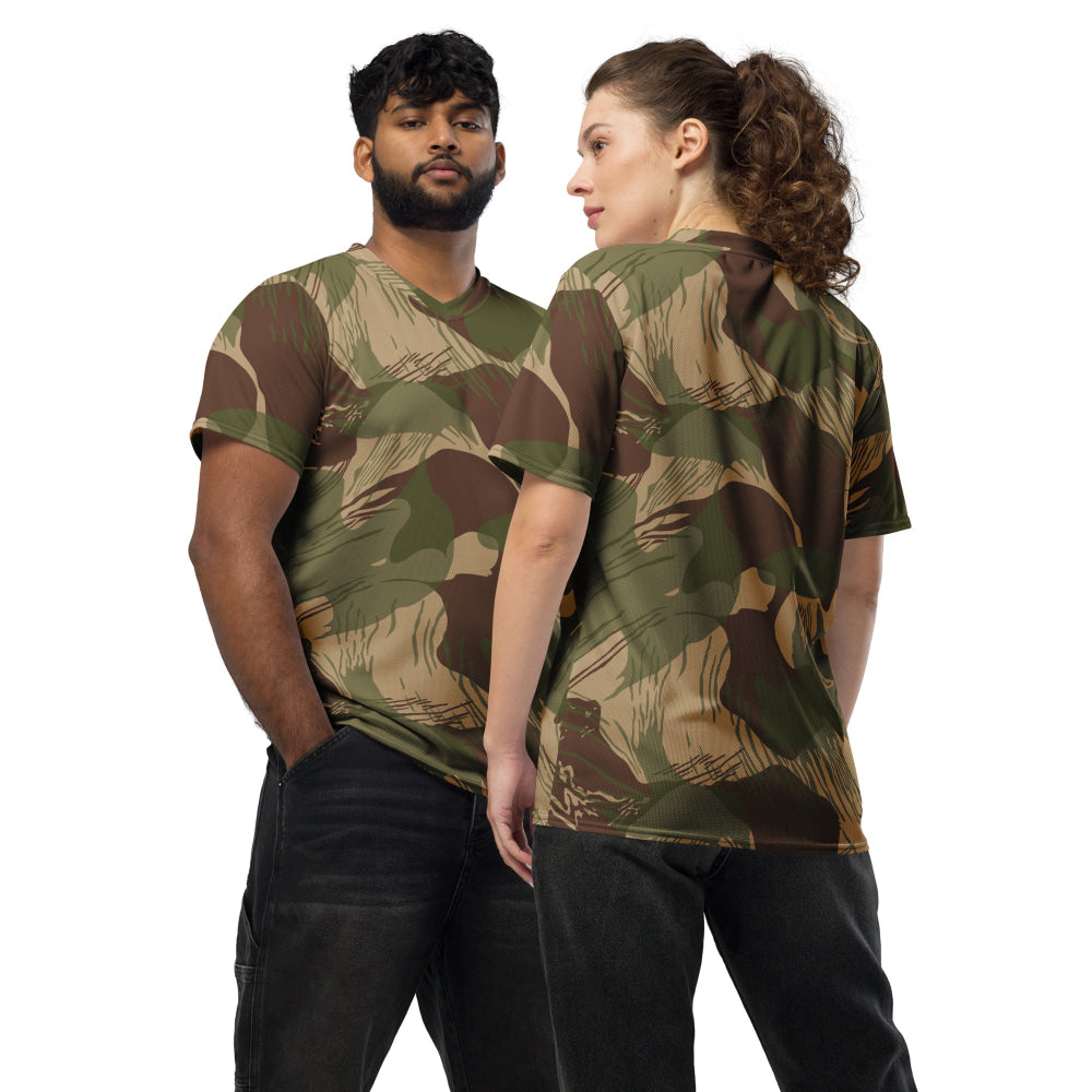 Rhodesian Brushstroke 1st Pattern CAMO unisex sports jersey - 2XS - Unisex Sports Jersey