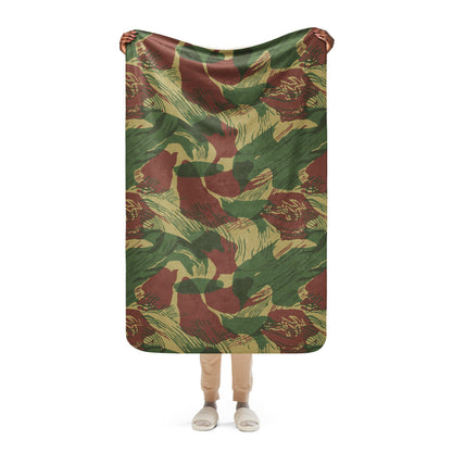 Rhodesian Brushstroke 2nd Pattern CAMO Sherpa blanket - 37″×57″ - Blanket