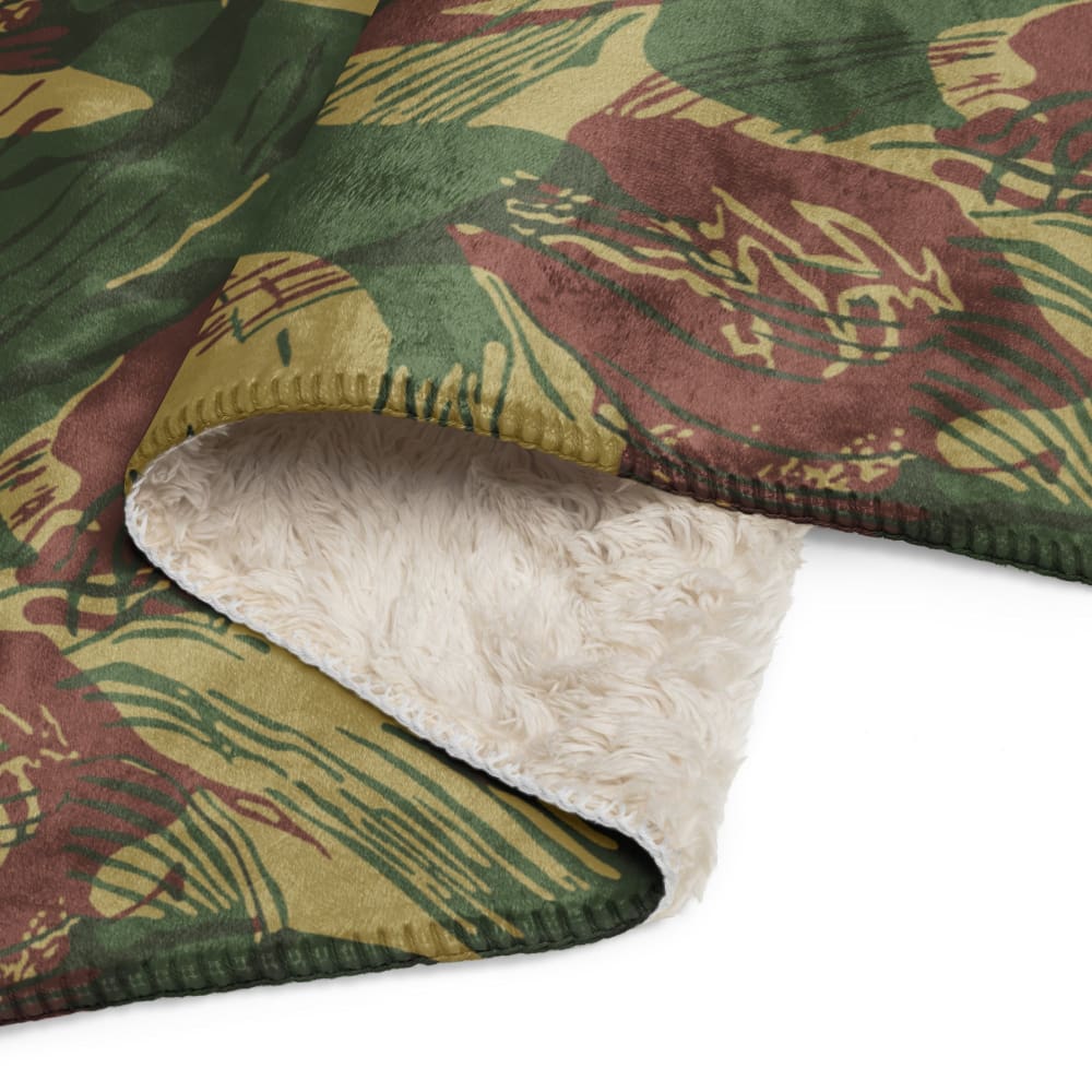 Rhodesian Brushstroke 2nd Pattern CAMO Sherpa blanket