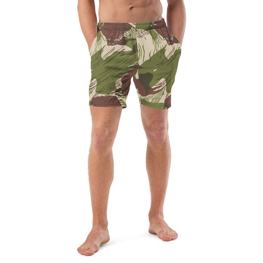 Rhodesian Brushstroke Adder/Adro CAMO Men’s swim trunks - 2XS - Mens Swim Trunks
