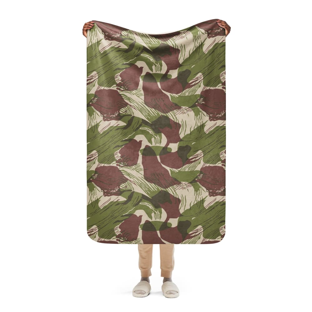 Rhodesian Brushstroke Adder/Adro CAMO Sherpa blanket - 37″×57″ - Sherpa Blanket