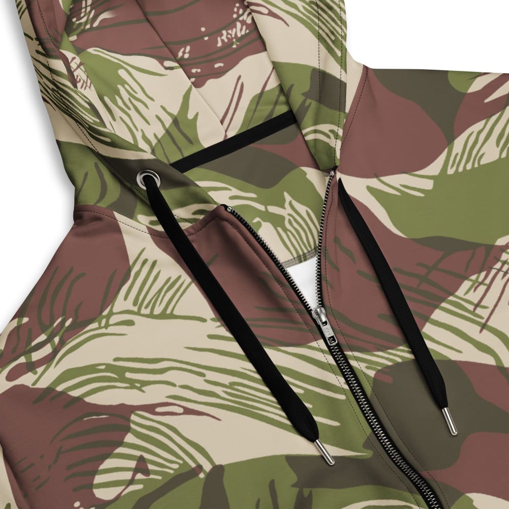 Rhodesian Brushstroke Adder/Adro CAMO Unisex zip hoodie - Unisex Zip Hoodie