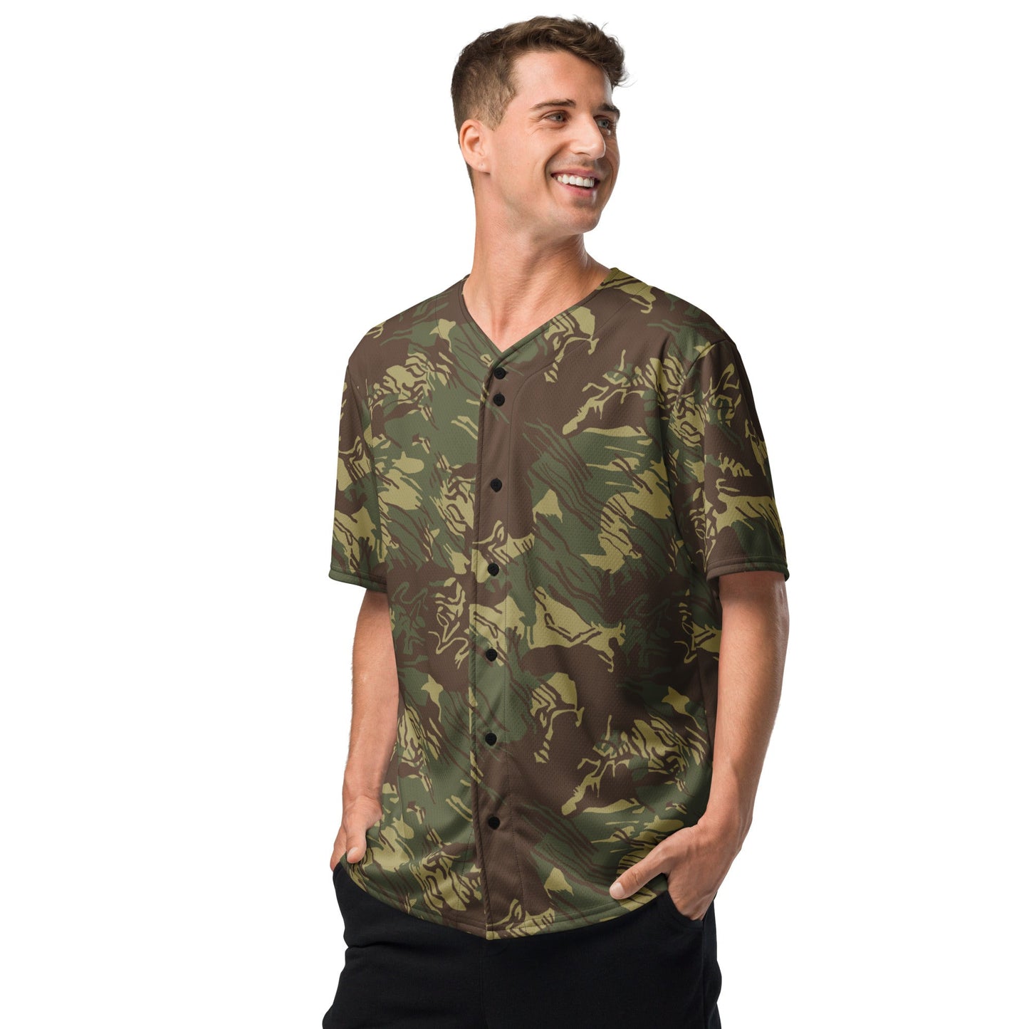 Rhodesian Brushstroke CAMO baseball jersey - Baseball Jerseys