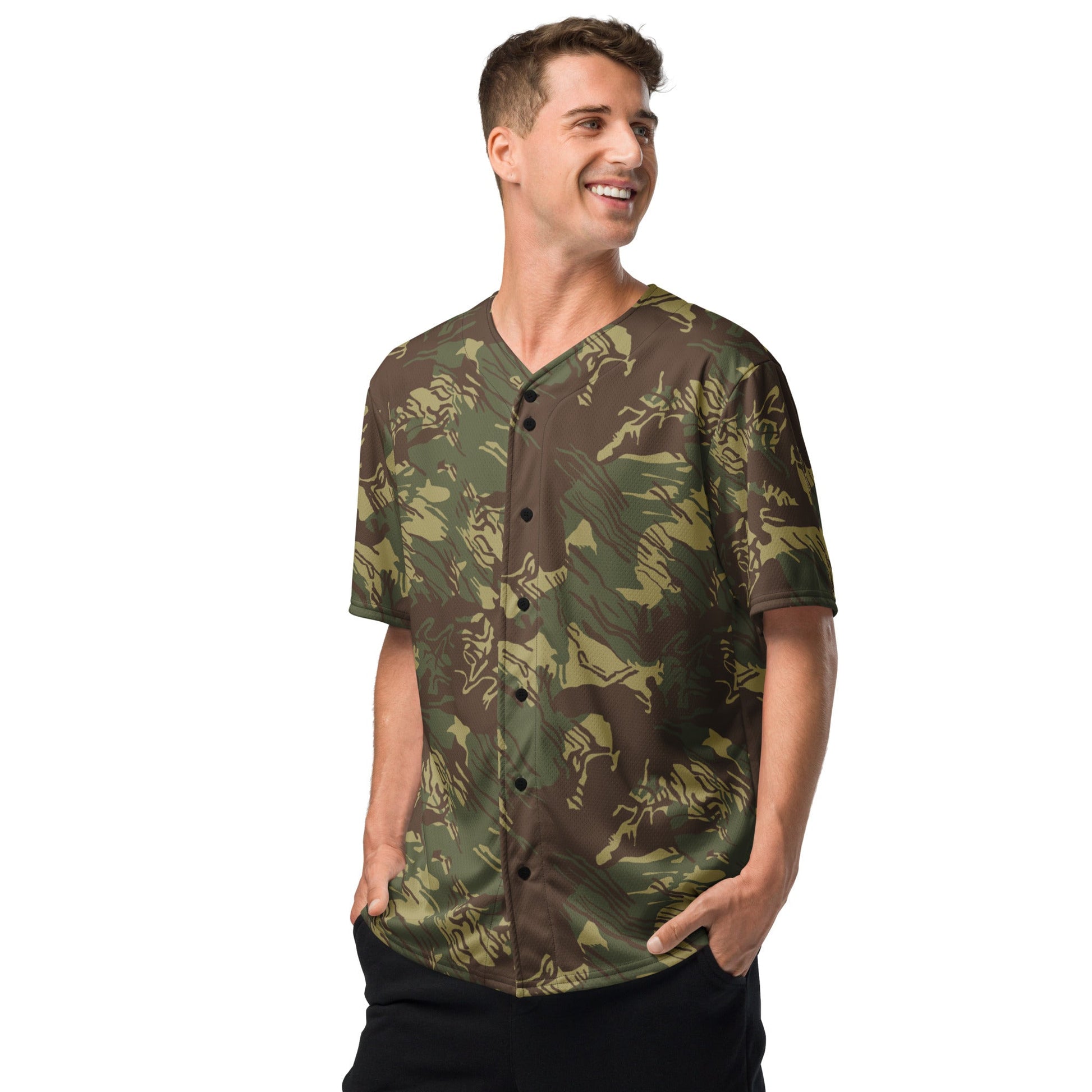 Rhodesian Brushstroke CAMO baseball jersey - Baseball Jerseys