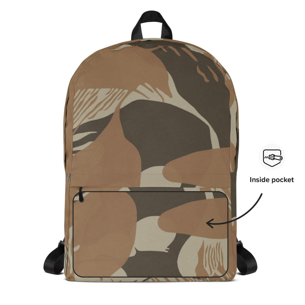 Rhodesian Brushstroke Brown CAMO Backpack