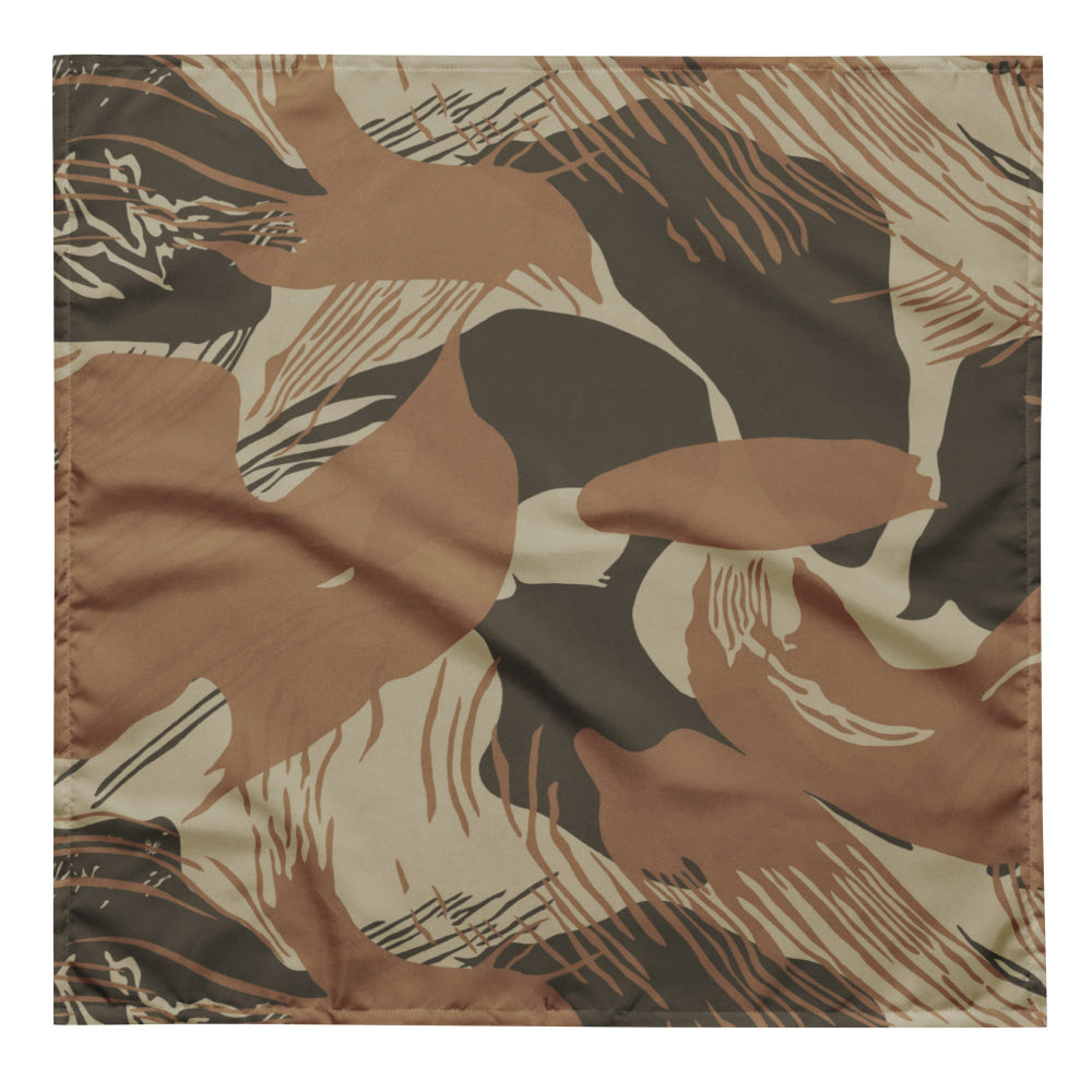 Rhodesian Brushstroke Brown CAMO bandana - L - Bandana