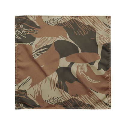 Rhodesian Brushstroke Brown CAMO bandana - M - Bandana