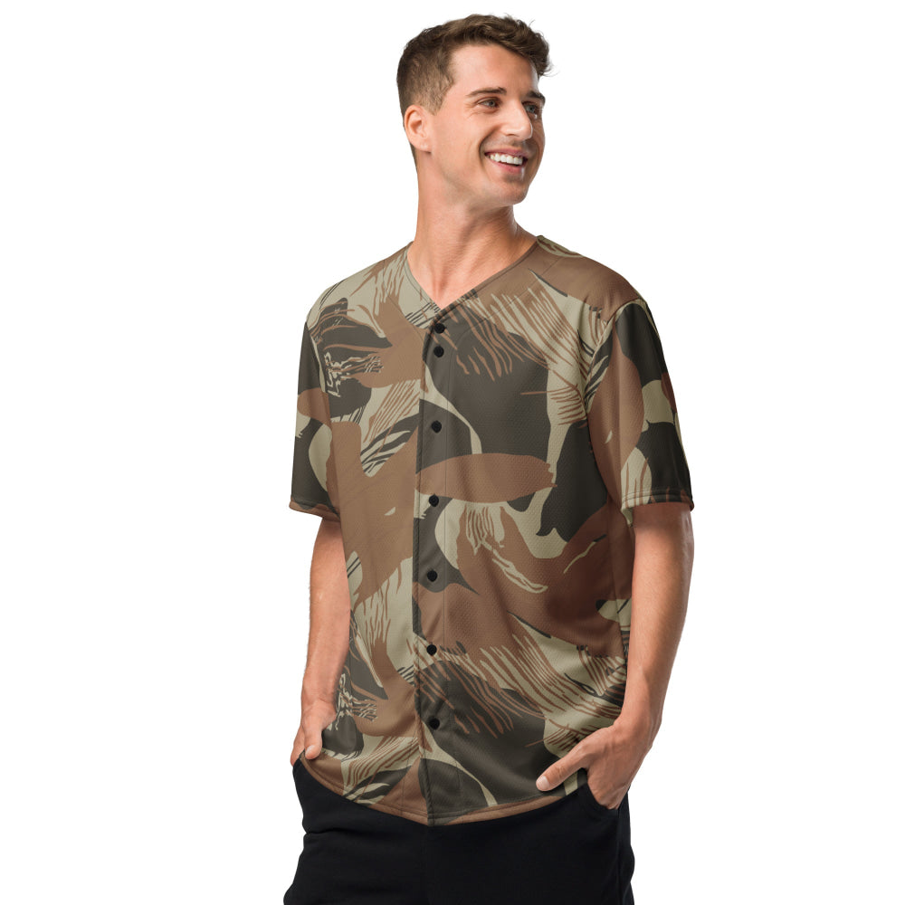 Rhodesian Brushstroke Brown CAMO baseball jersey