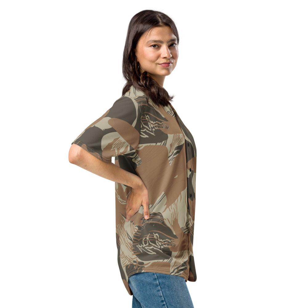 Rhodesian Brushstroke Brown CAMO baseball jersey