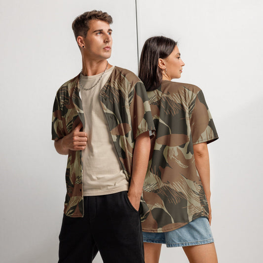 Rhodesian Brushstroke Brown CAMO baseball jersey - 2XS