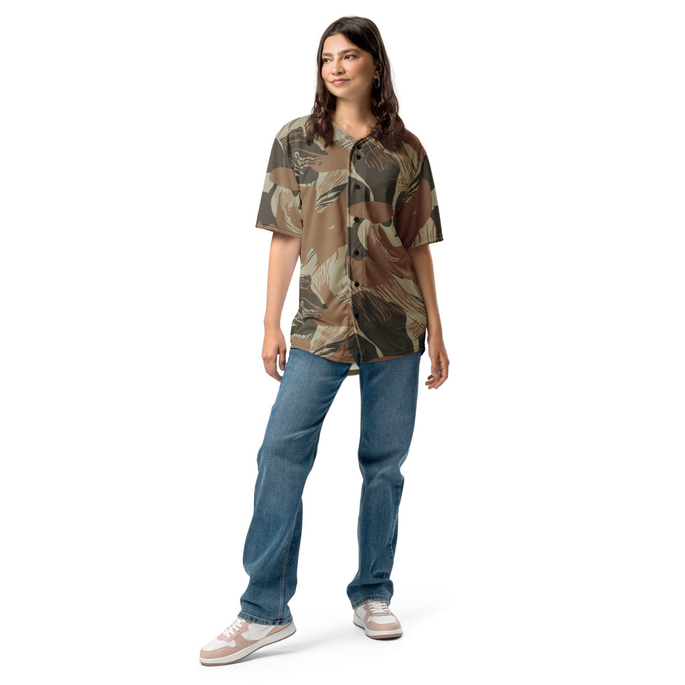 Rhodesian Brushstroke Brown CAMO baseball jersey