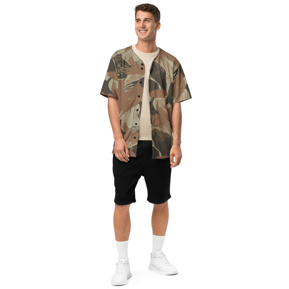 Rhodesian Brushstroke Brown CAMO baseball jersey