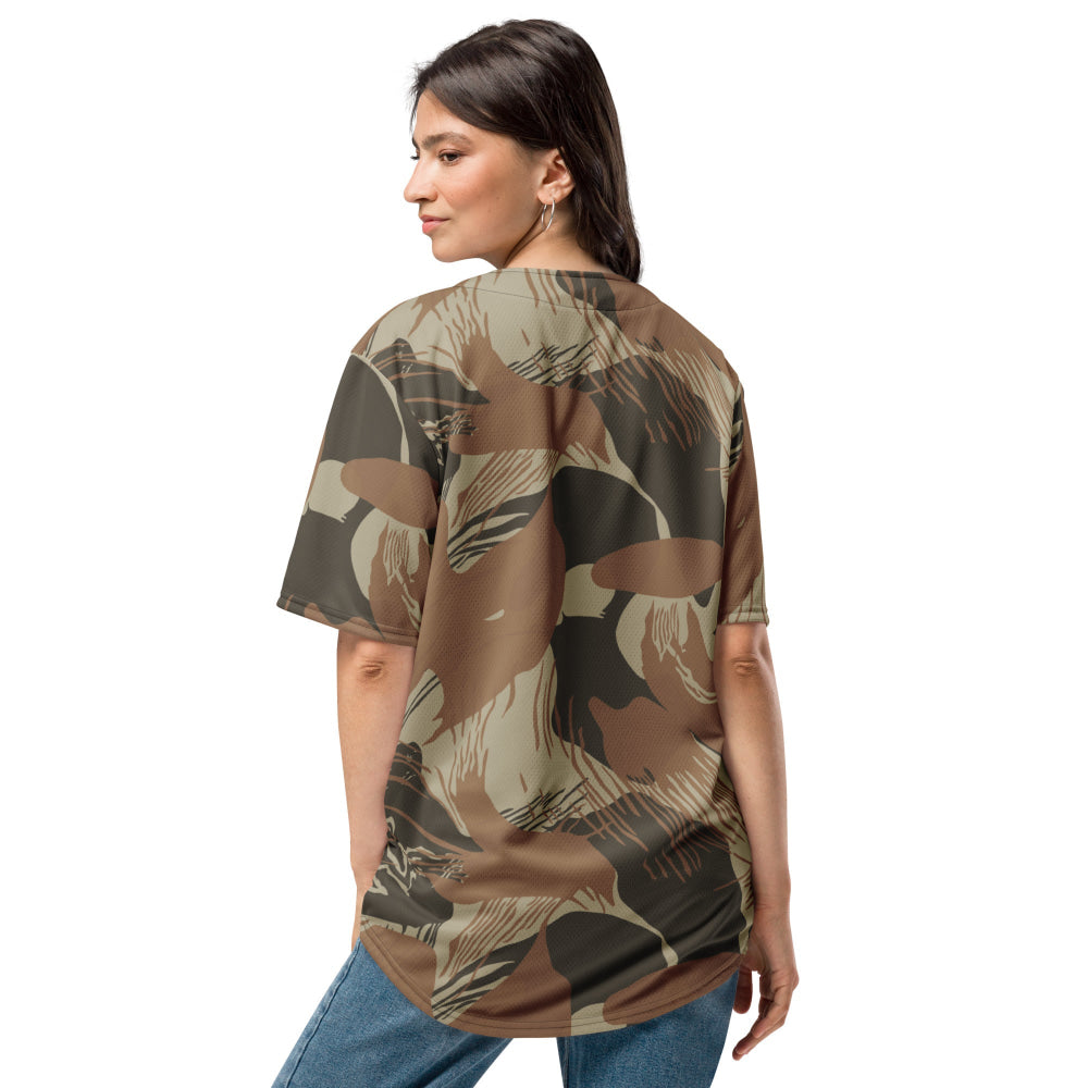 Rhodesian Brushstroke Brown CAMO baseball jersey