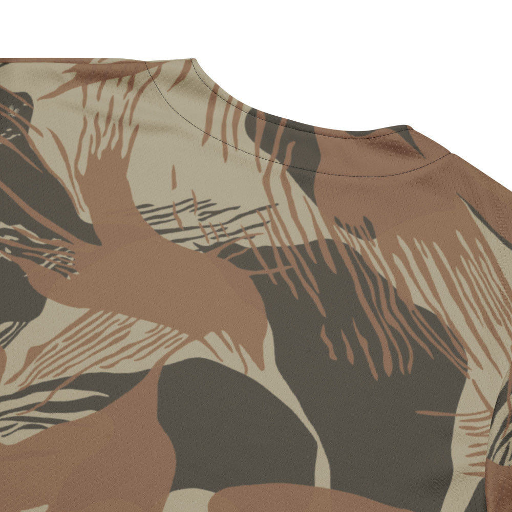 Rhodesian Brushstroke Brown CAMO baseball jersey