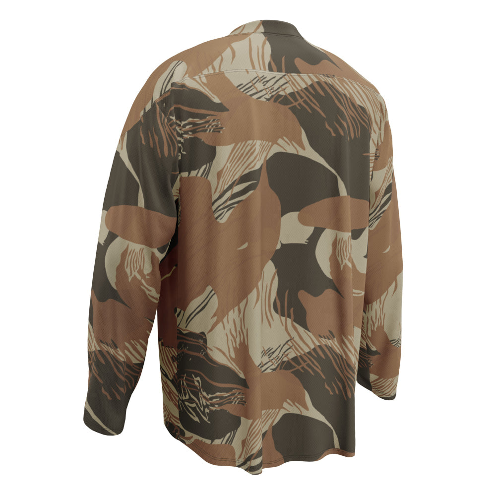 Rhodesian Brushstroke Brown CAMO hockey fan jersey - Unisex Hockey Fan Jersey