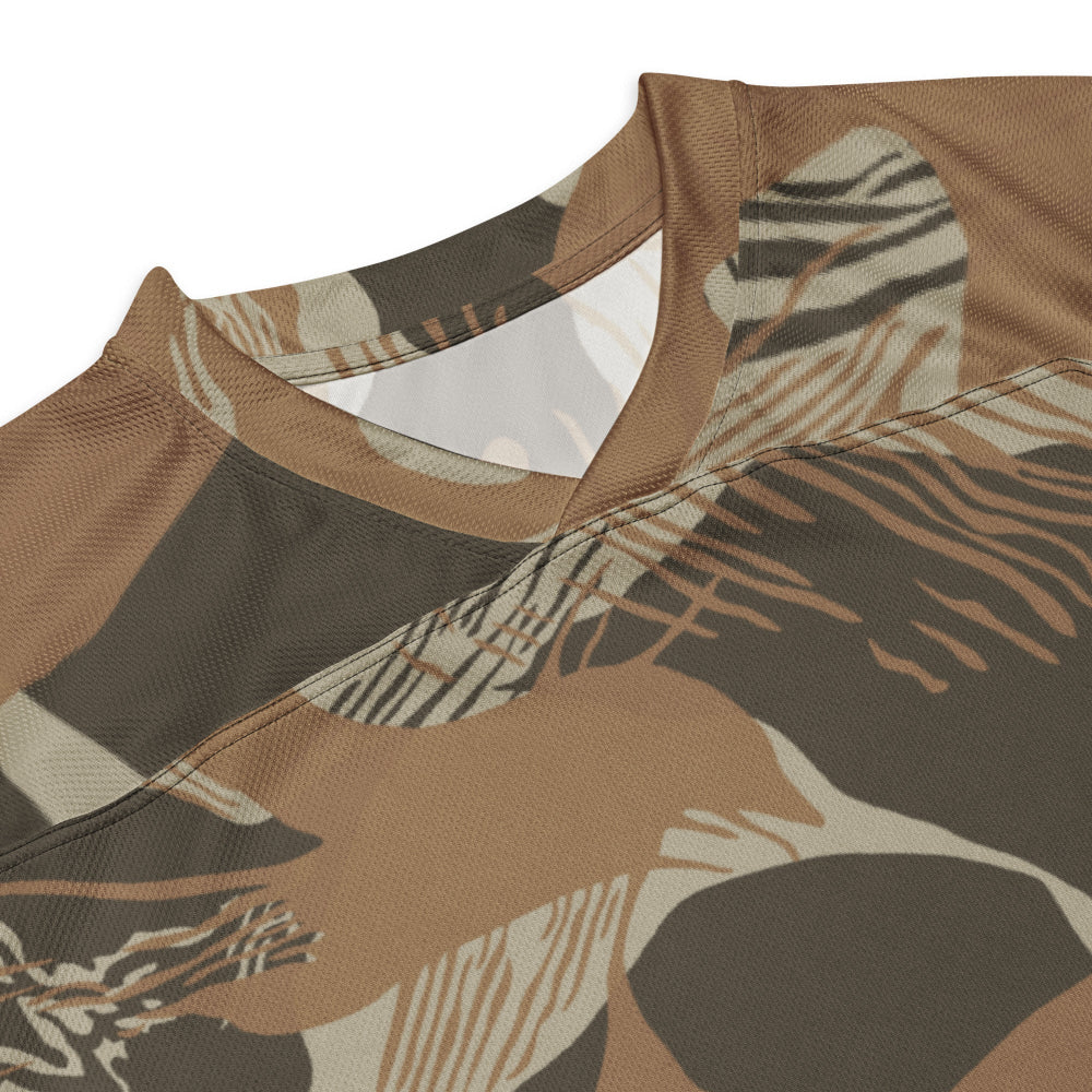 Rhodesian Brushstroke Brown CAMO hockey fan jersey - Unisex Hockey Fan Jersey