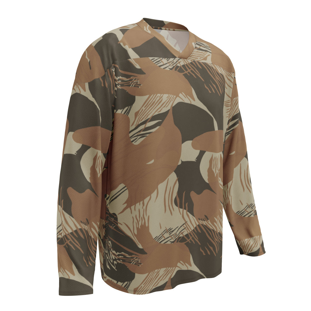 Rhodesian Brushstroke Brown CAMO hockey fan jersey - Unisex Hockey Fan Jersey