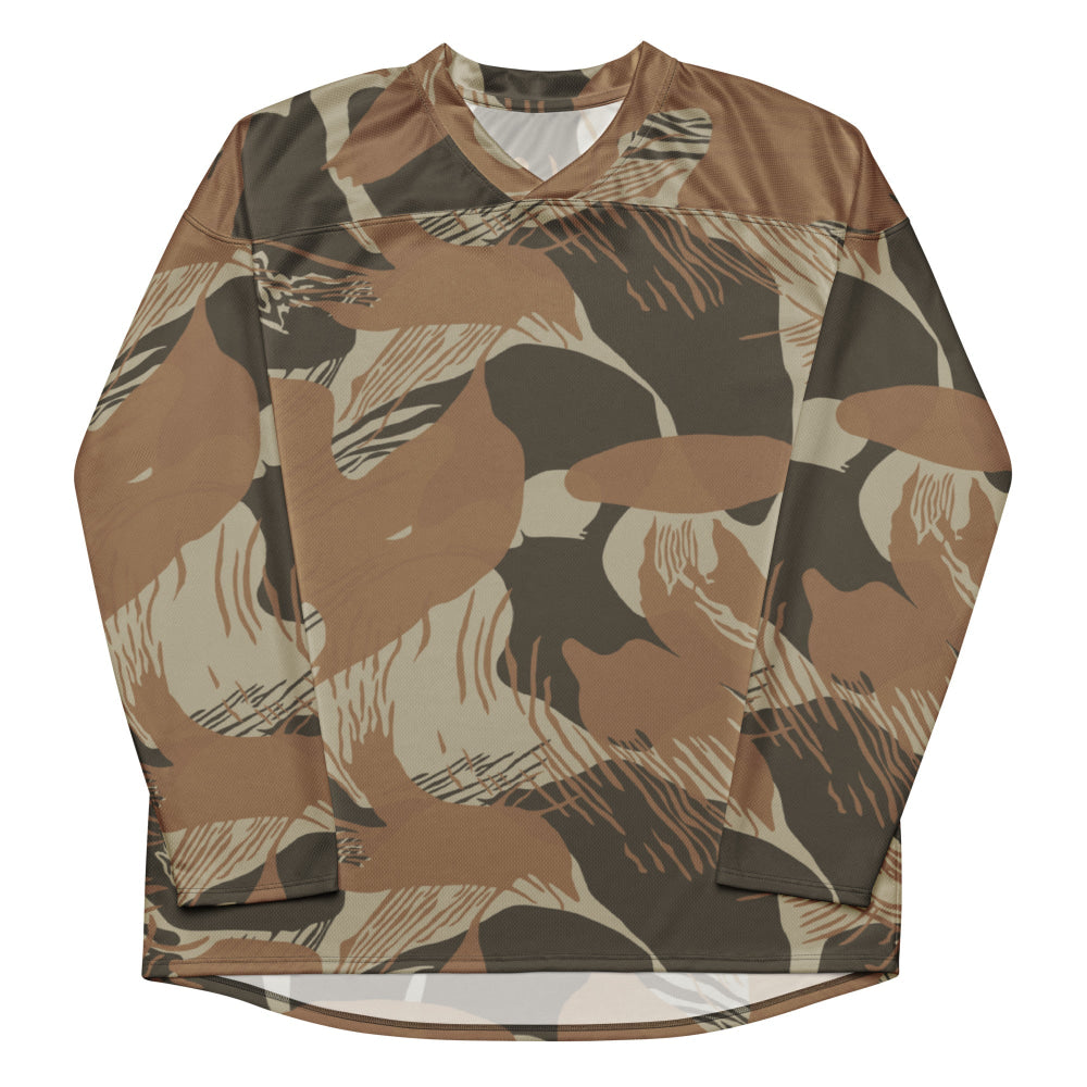 Rhodesian Brushstroke Brown CAMO hockey fan jersey - Unisex Hockey Fan Jersey