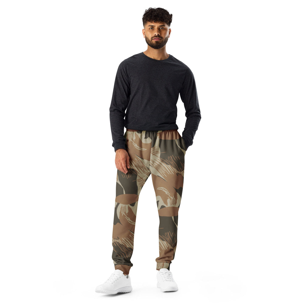 Rhodesian Brushstroke Brown CAMO Men’s Joggers - Mens