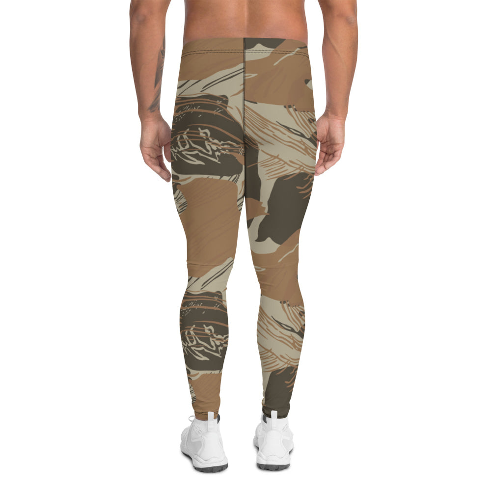 Rhodesian Brushstroke Brown CAMO Men’s Leggings - Mens