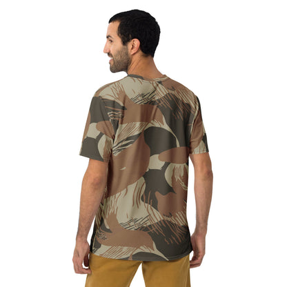 Rhodesian Brushstroke Brown CAMO Men’s t-shirt - Mens T-Shirt