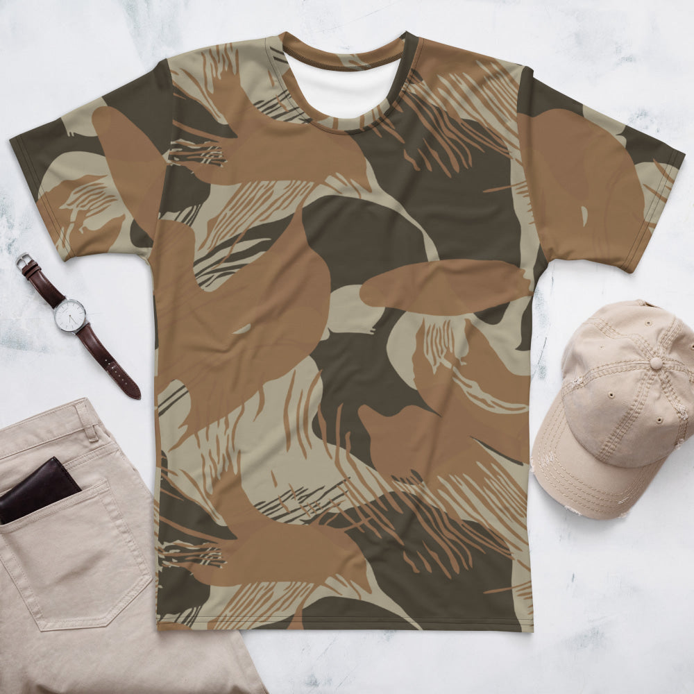 Rhodesian Brushstroke Brown CAMO Men’s t-shirt - Mens T-Shirt