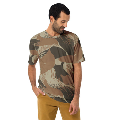 Rhodesian Brushstroke Brown CAMO Men’s t-shirt - XS - Mens T-Shirt