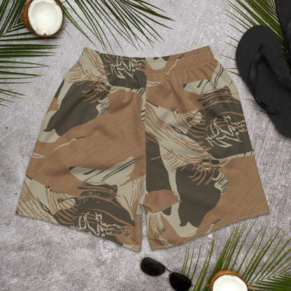 Rhodesian Brushstroke Brown CAMO Unisex Athletic Long Shorts