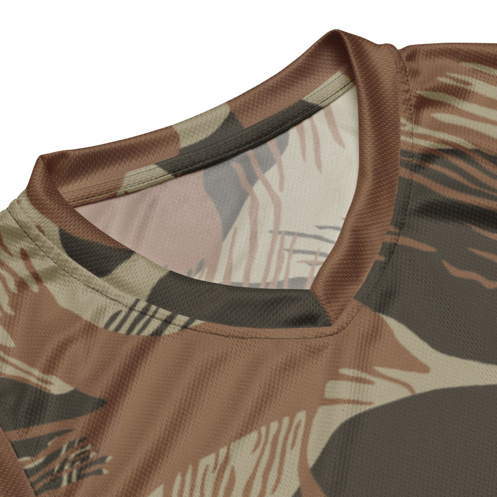 Rhodesian Brushstroke Brown CAMO unisex basketball jersey