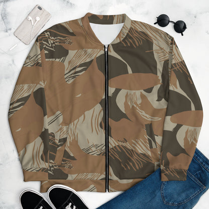 Rhodesian Brushstroke Brown CAMO Unisex Bomber Jacket