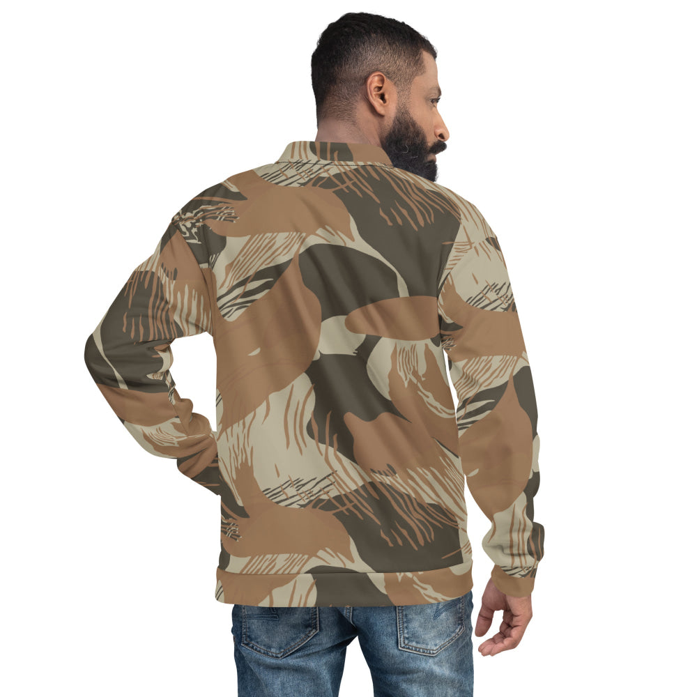 Rhodesian Brushstroke Brown CAMO Unisex Bomber Jacket