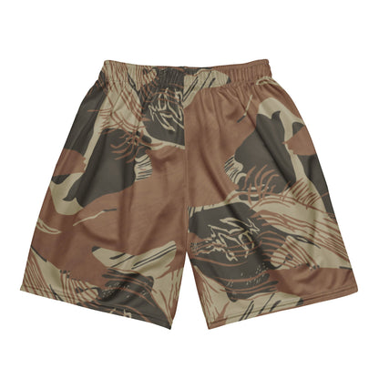 Rhodesian Brushstroke Brown CAMO Unisex mesh shorts - Mesh Shorts