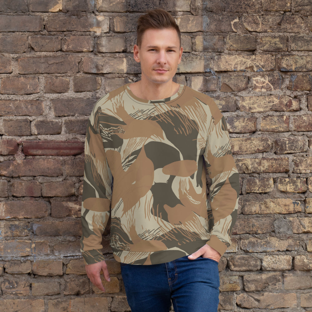 Rhodesian Brushstroke Brown CAMO Unisex Sweatshirt - XS