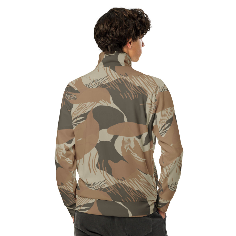 Rhodesian Brushstroke Brown CAMO Unisex track jacket - Track Jacket