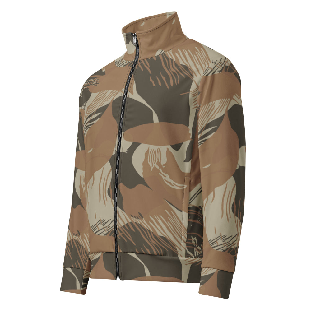 Rhodesian Brushstroke Brown CAMO Unisex track jacket - Track Jacket