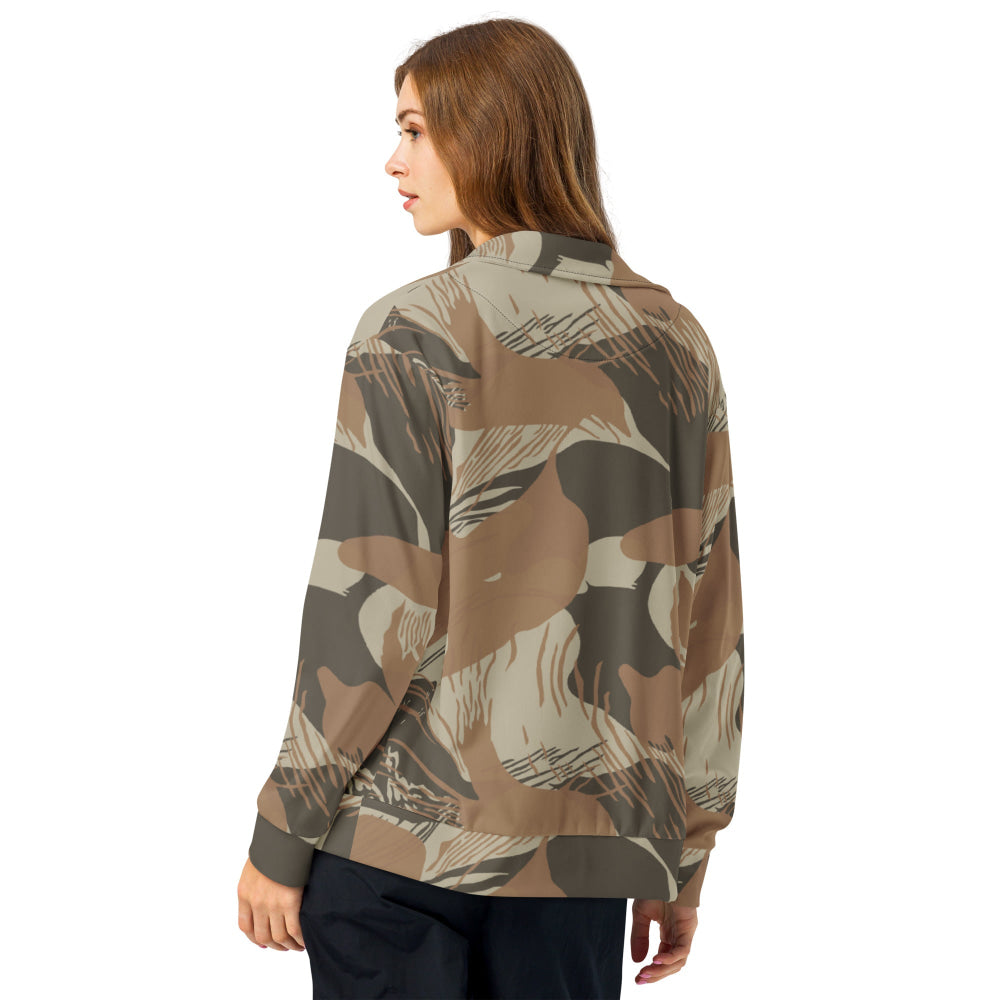 Rhodesian Brushstroke Brown CAMO Unisex track jacket - Track Jacket