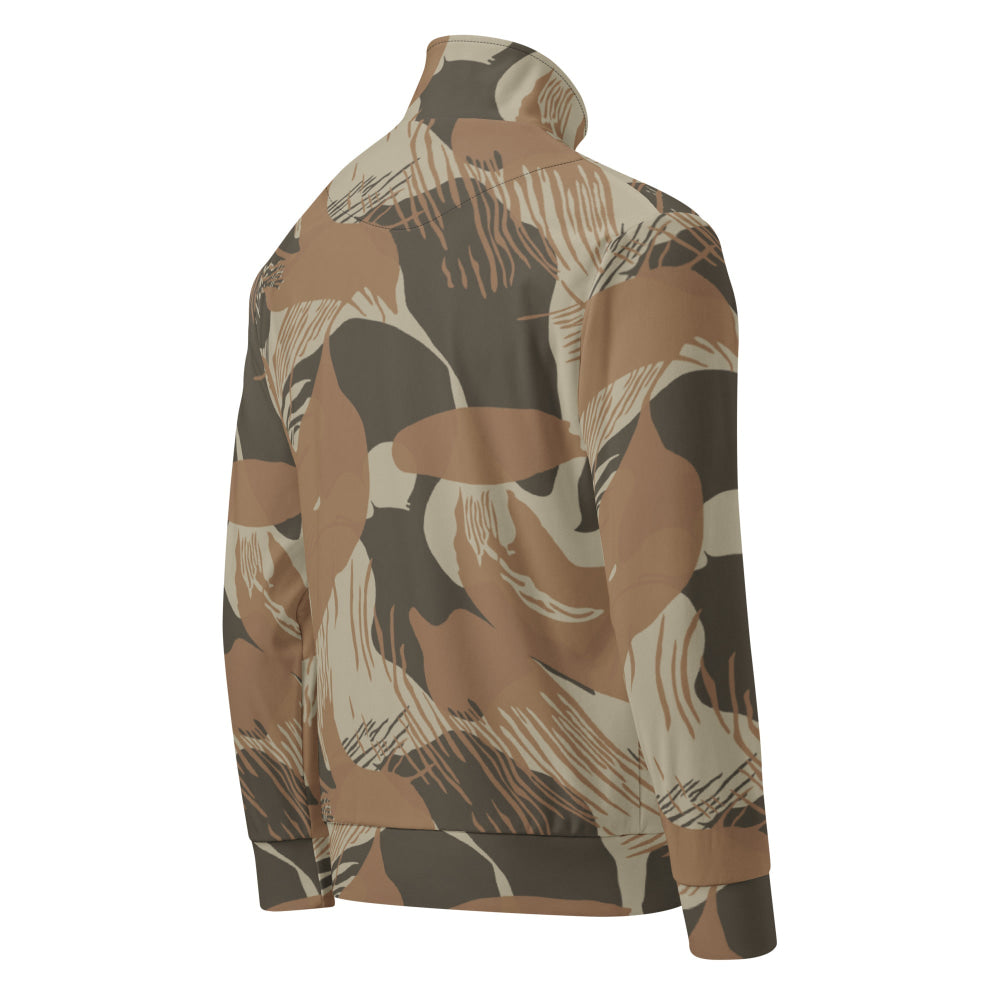 Rhodesian Brushstroke Brown CAMO Unisex track jacket - Track Jacket