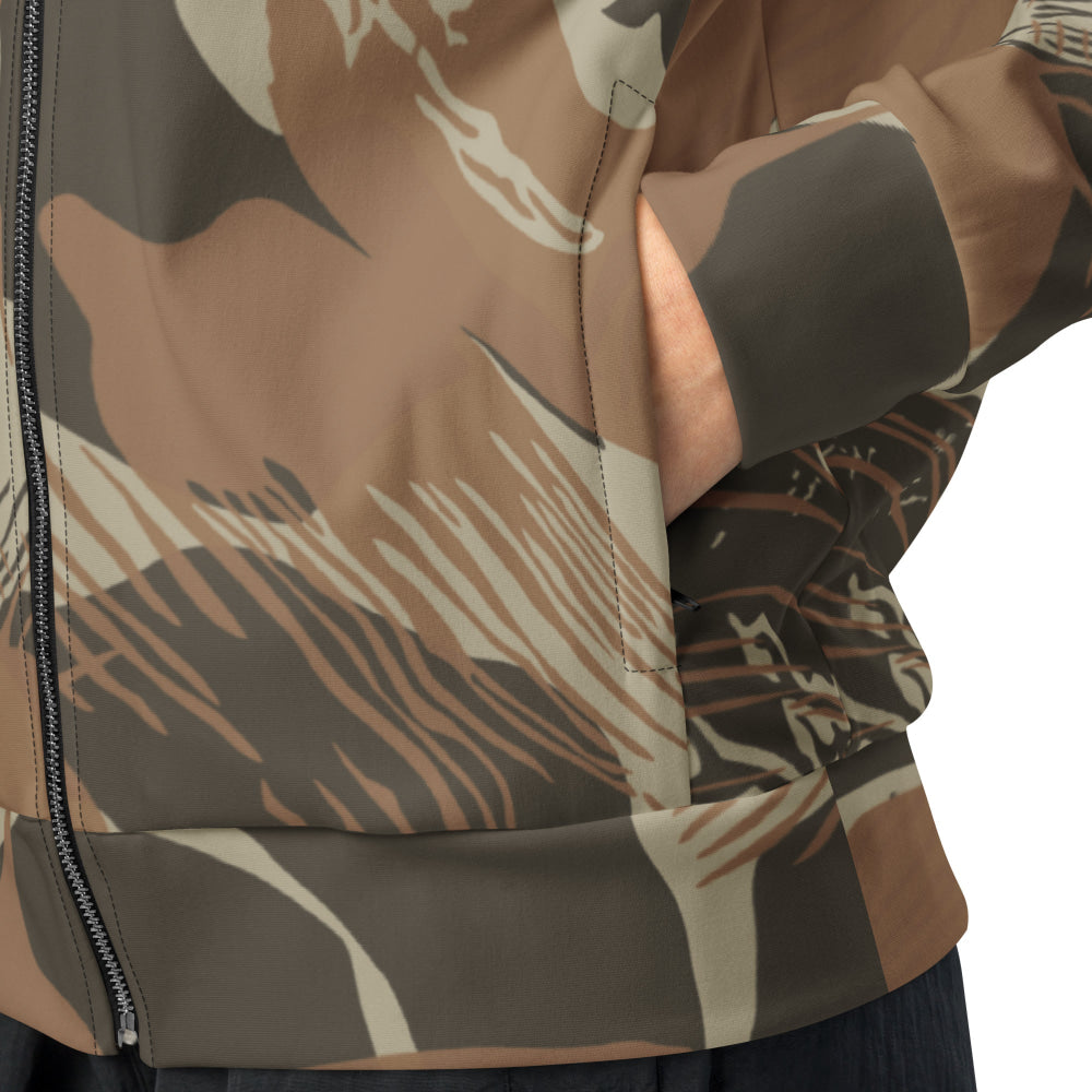 Rhodesian Brushstroke Brown CAMO Unisex track jacket - Track Jacket